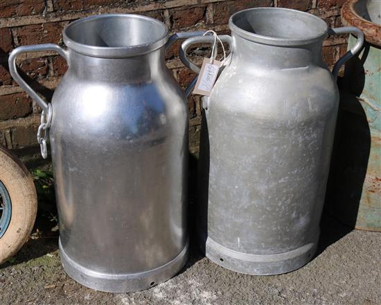 Pair milk churns